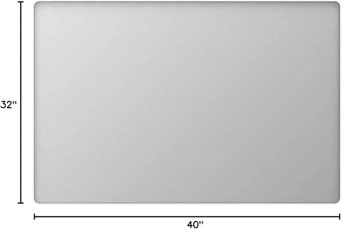 LOAAO 40x32 Inch White Metal Framed Bathroom Mirror for Wall, White Bathroom Vanity Mirror Farmhouse, Large Rounded Rectangle Mirror, Anti-Rust, Tempered Glass, Hangs Horizontally or Vertically - ModernBath