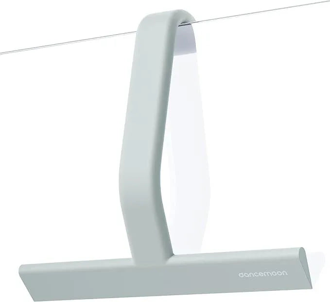 dancemoon JustHang Shower Squeegee for Glass Doors, All-one-Piece Silicone with Built-in Hook Design for Easy Hanging and Cleaning, 10 Inch Sage Green - ModernBath