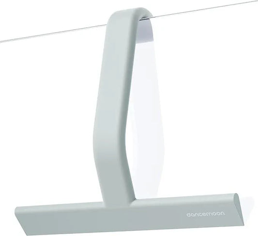 dancemoon JustHang Shower Squeegee for Glass Doors, All-one-Piece Silicone with Built-in Hook Design for Easy Hanging and Cleaning, 10 Inch Sage Green - ModernBath