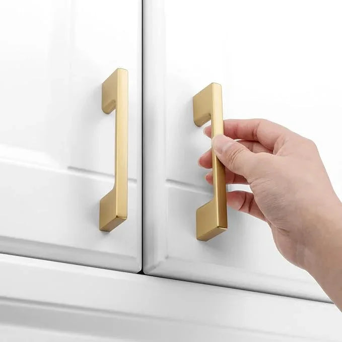 KOOFIZO 10 Pack 3 Inch Brushed Gold Kitchen Cabinet Pulls Gold Cabinet Handles Gold Cabinet Hardware for Kitchen Cabinets Drawer P01 Dresser Cupboard Bedroom Bathroom - ModernBath