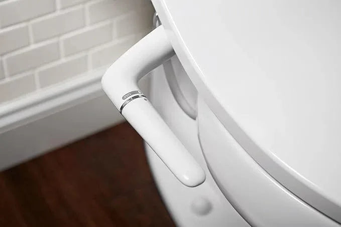 Kohler PureWash M250 Manual Round Bidet Toilet Seat, Biscuit, Quiet-Close Lid Prevents Slamming, Easy Installation with Quick-Release Hinges, Adjustable Spray Position & Pressure - ModernBath
