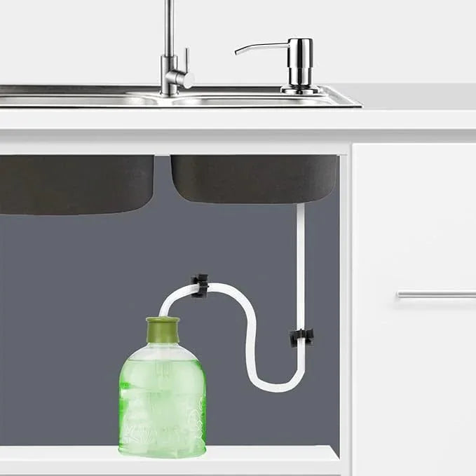 Soap Dispenser for Kitchen Sink,Stainless Steel Countertop Dish Soap Dispenser Pump with 47" Extension Tube - ModernBath