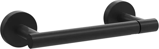 BVL Toilet Paper Holder Matte Black Wall Mount Stainless Steel 304 Large Mega Roll - ModernBath