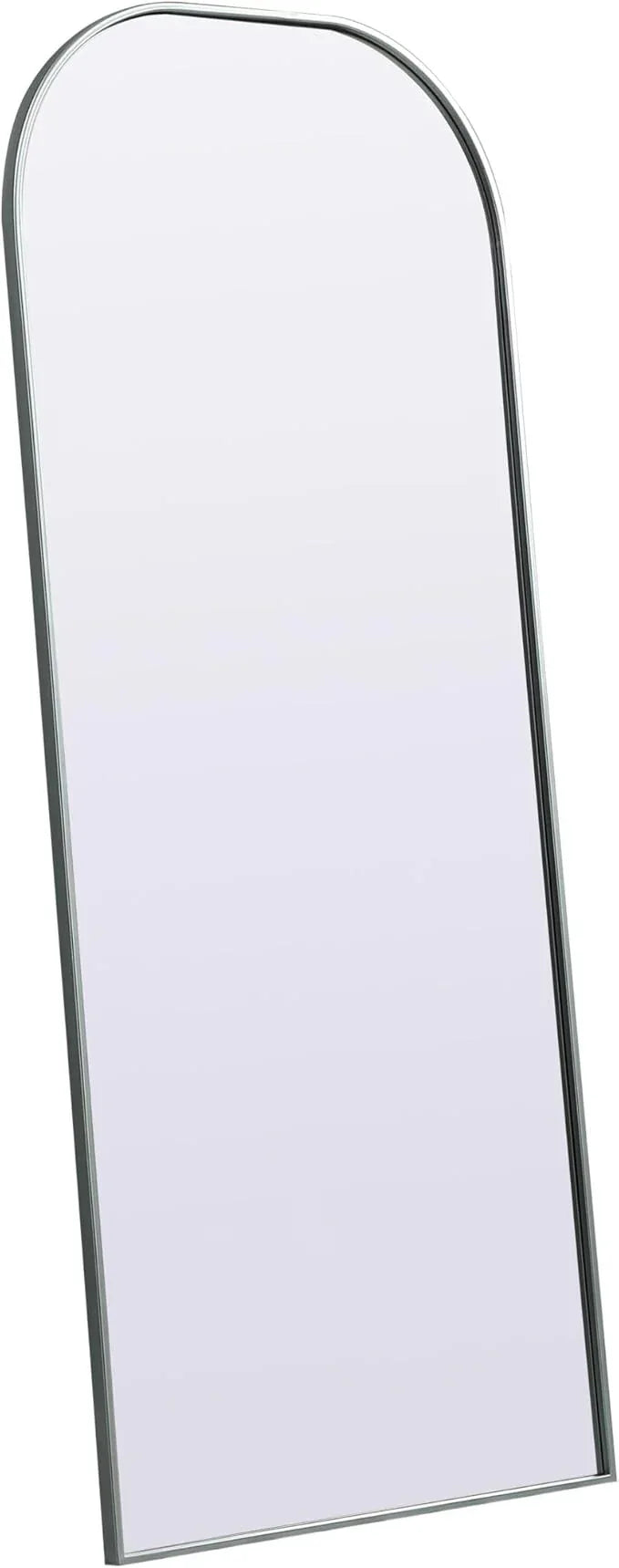 Illuminate, Metal Frame Arch Full Length Mirror 28X66 Inch in, Modern, Silver - ModernBath