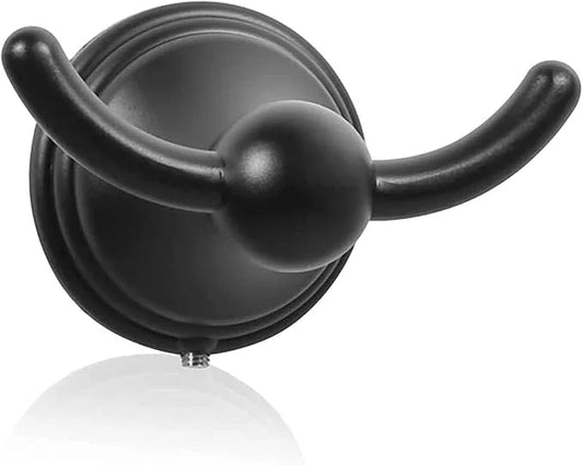 FILTA Bathroom Towel Hooks, Matte Black Robe & Towel Hooks for Wall Mounted, Traditional Towel and Robe Hooks for Hanging Towels, Bath Towel Holder for Shower (1 Pack) - ModernBath