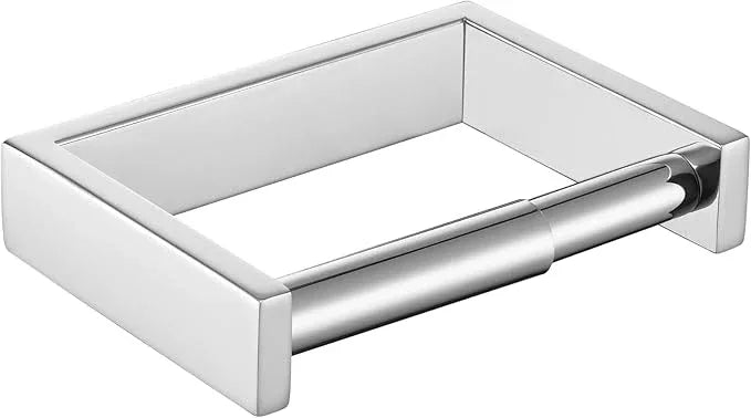 KOKOSIRI Toilet Paper Holder Spring Loaded Bathroom Toilet Roll Holder Wall Mount Stainless Steel Polished Chrome B2011CH - ModernBath