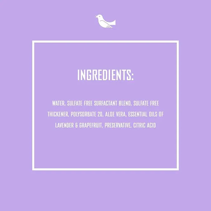 Rebel Green Liquid Hand Soap - Moisturizing Natural Bathroom & Kitchen Liquid Soap - Gentle Household Hand Wash (Lavender & Grapefruit, 16.90 Fl Oz (Pack of 4)) - ModernBath