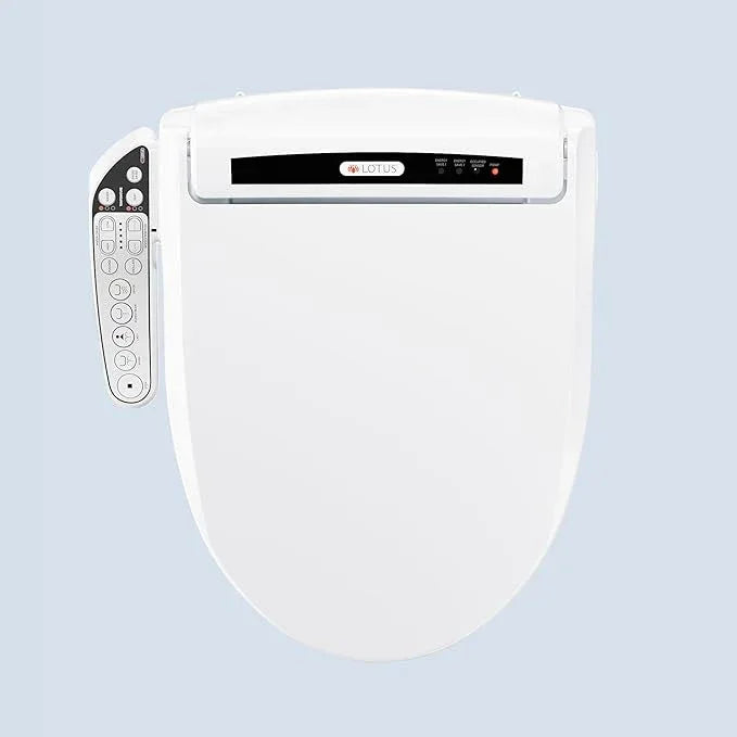 Lotus Bidet Seat ATS-909 Round with Enema Wash (Purestream) for constipation relief, Heated Seat, Multi Modes Wash, Air Dryer, Deodorizer, Easy DIY Installation, Made in Korea - ModernBath