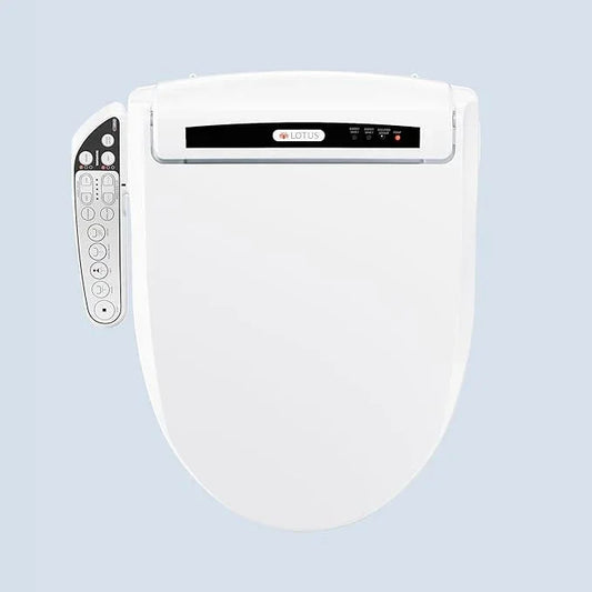 Lotus Bidet Seat ATS-909 Round with Enema Wash (Purestream) for constipation relief, Heated Seat, Multi Modes Wash, Air Dryer, Deodorizer, Easy DIY Installation, Made in Korea - ModernBath