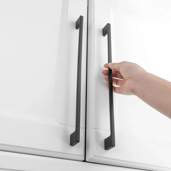 KOOFIZO 10 Pack 11-5/16 Inch Matte Black Kitchen Cabinet Pulls Black Cabinet Handles Black Cabinet Hardware for Kitchen Cabinets Drawer P01 Dresser Cupboard Bedroom Bathroom - ModernBath