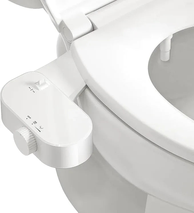 THAMEBA Bidet Attachment for Toilet Seat, Self-Cleaning Bidet Toilet Seat Attachment with Adjustable Bidet Angle (White) - ModernBath