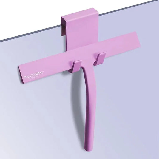 RICHMIRTH Silicone Rubber Blade Shower Squeegee 9" in Width Window & Car Squeegee - Pink - ModernBath