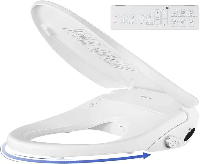 Bejoan X7 Bidet Toilet Seat, Elongated Bidet Attachment for Toilet Warm Water with Soft Close, Electric Heated Bidet Seat with Water Filtration - ModernBath