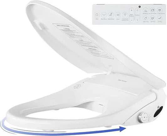 Bejoan X7 Bidet Toilet Seat, Elongated Bidet Attachment for Toilet Warm Water with Soft Close, Electric Heated Bidet Seat with Water Filtration - ModernBath