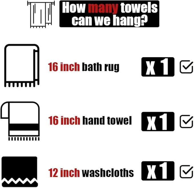 JQK Towel Bar Oil Rubbed Bronze, 19 Inch 304 Stainless Steel Thicken 0.8mm Towel Rack Bathroom, ORB Towel Holder Wall Mount, Useable Length 16 Inch TB110L16-ORB - ModernBath