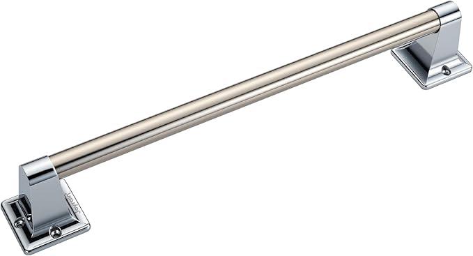 Joyrain Stainless Steel Bathroom Grab Bar for Elderly - Safety Rail & Towel Rack Dual Function, 9/16/24 Inch Anti-Slip Handle for Shower/Toilet/Tub (Chrome, 16 inch) - ModernBath