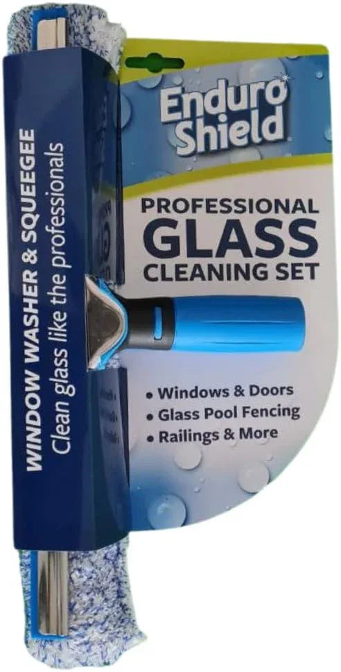 Squeegee & Window Washer Combo - Professional Grade Cleaning Tool for Sparkling Windows, Glass, and Surfaces - Ergonomic Design for Effortless Cleaning - ModernBath