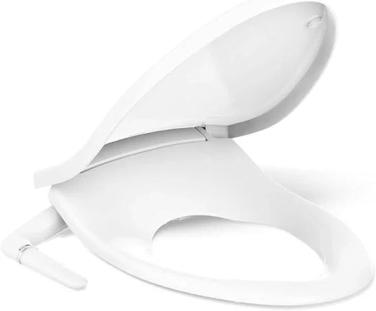 Kohler PureWash M250 Manual Elongated Bidet Toilet Seat, White, Quiet-Close Lid Prevents Slamming, Cool Water, Easy Installation with Quick-Release Hinges, Adjustable Spray Position & Pressure - ModernBath