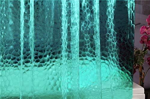 Adwaita 3D Watercube Shower Curtain Liner,No Odors, Eco Friendly (Teal) - ModernBath