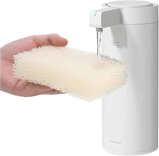 Automatic Liquid Soap Dispenser Stainless Steel Touchless Hand Soap Dispenser with Waterproof IPX5 Motion Sensor Dish Soap Dispenser for Kitchen Bathroom (Rechargeable (White)) - ModernBath