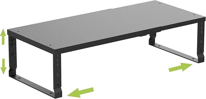 Expandable Cabinet Shelf Organizer Storage Spice Rack Shelves for Kitchen Stackable Adjustable Pantry Cupboard Bathroom Countertop Desktop(1Pack/Black/Large) - ModernBath