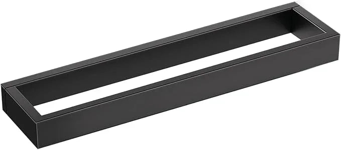 TNOMS Single Towel Bar Towel Holder Bathroom Hardware Accessories,Stainless Steel Wall-Mounted Towel Rack Towel Rail,16 Inches Matte Black - ModernBath