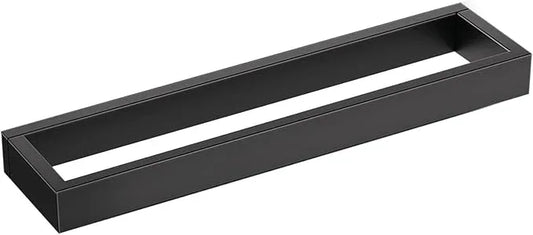 TNOMS Single Towel Bar Towel Holder Bathroom Hardware Accessories,Stainless Steel Wall-Mounted Towel Rack Towel Rail,16 Inches Matte Black - ModernBath