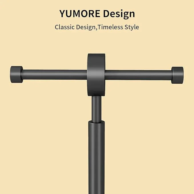 YUMORE Toilet Paper Holder Stand, Freestanding Double Roll Tissue Paper Stand for Modern Bathroom, Holds 2 Rolls with Extra-Large Capaticy (Black, 2 Roll) - ModernBath