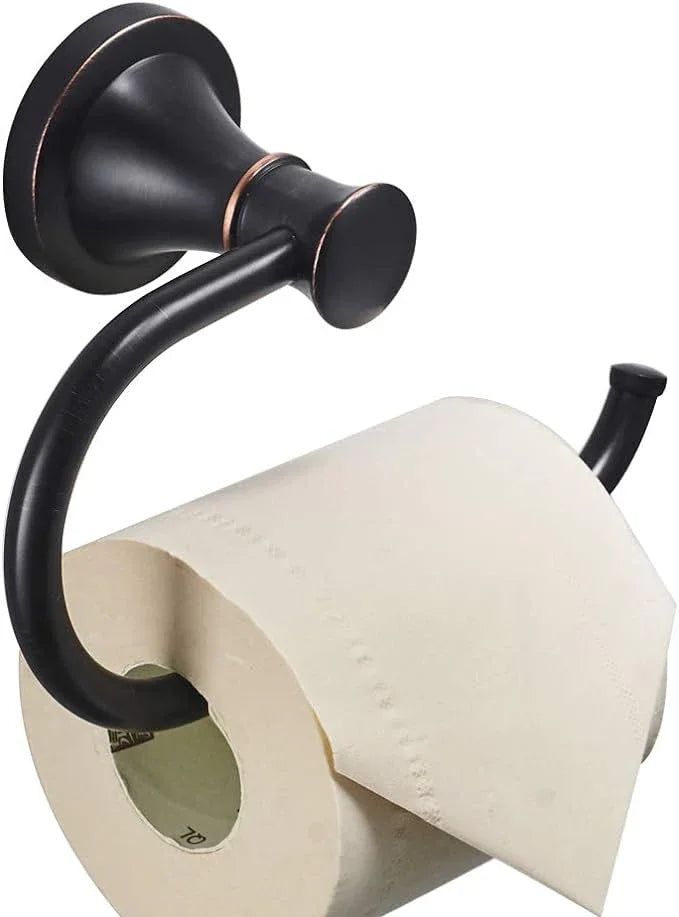 BESy Oil Rubbed Bronze Toilet Tissue Paper Holder Oil Rubbed Bronze Bathroom Accessories Toilet roll Paper Hanger, Wall Mounted, Rustproof - ModernBath