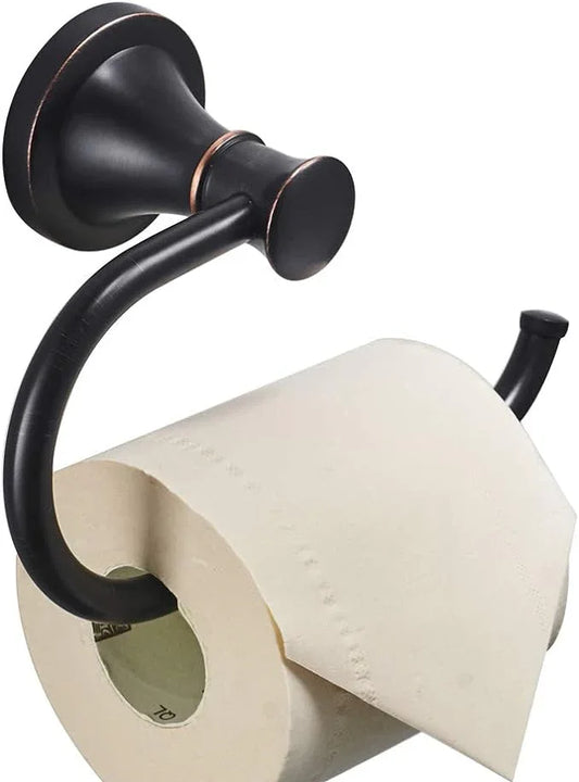 BESy Oil Rubbed Bronze Toilet Tissue Paper Holder Oil Rubbed Bronze Bathroom Accessories Toilet roll Paper Hanger, Wall Mounted, Rustproof - ModernBath