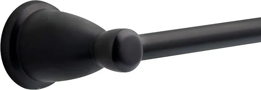 Franklin Brass Kinla 3-Piece Bathroom Set Matte Black 24" Towel Bar Rack, Toilet Paper Holder, Ring KIN3PC-MB - ModernBath