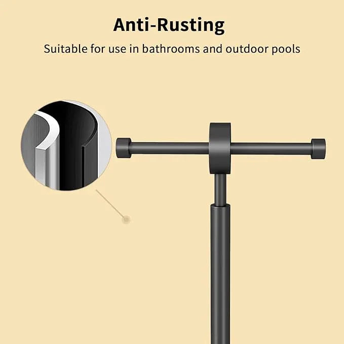 YUMORE Toilet Paper Holder Stand, Freestanding Double Roll Tissue Paper Stand for Modern Bathroom, Holds 2 Rolls with Extra-Large Capaticy (Black, 2 Roll) - ModernBath