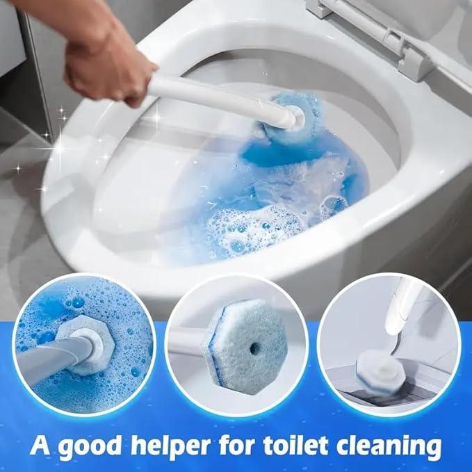 Disposable Toilet Wand Refill Compatible with Clorox Toilet Brush, 50 Count Disposable Heads for Deep Cleaning - ModernBath