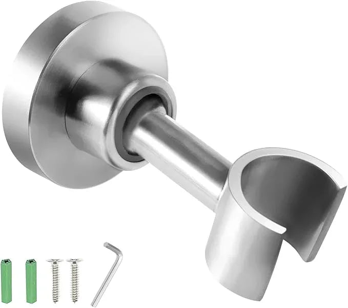 Shower Head Holder All Metal Handheld Shower Wand Bracket Adjustable Handheld Shower Head Holder Wall Mount Shower Wand Bracket for Bathroom,Brushed Stainless Steel - ModernBath