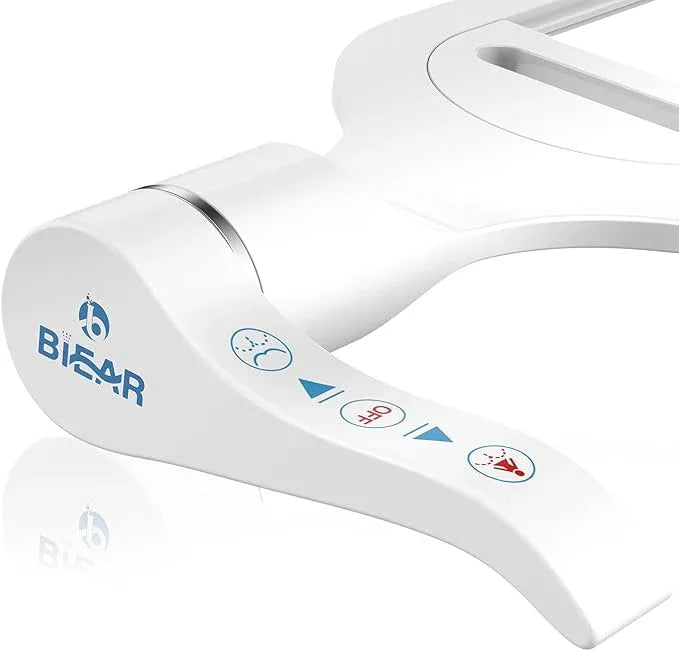 6mm Slim Bidet, Bidet Attachment for Toilet, Bidet Toilet Seat Sprayer Jet with Dual Nozzles Front & Back Washing for Women Men Easy Use Right Handle Non-Electric Fresh Cold Water Bidet - ModernBath