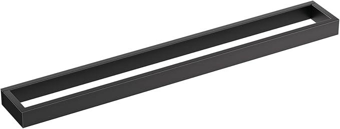 TNOMS Single Towel Bar Towel Holder Bathroom Hardware Accessories,Stainless Steel Wall-Mounted Towel Rack Towel Rail,24 Inches Matte Black - ModernBath