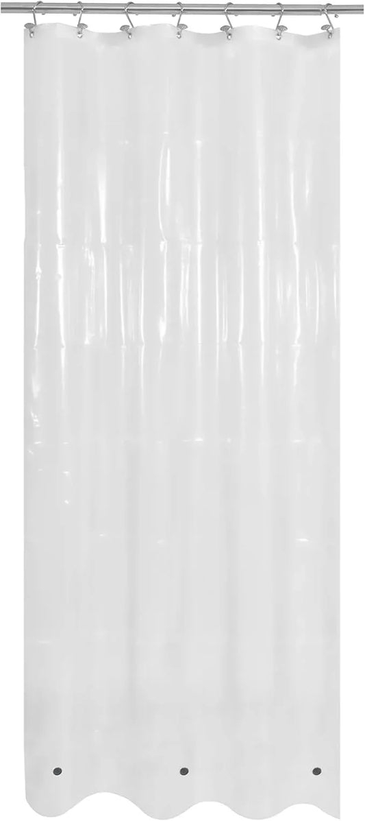 Mrs Awesome Stall Shower Curtain Liner 36x72, PEVA Plastic Shower Liner for Bathroom Lightweight & Waterproof, 36 x 72, Clear - ModernBath