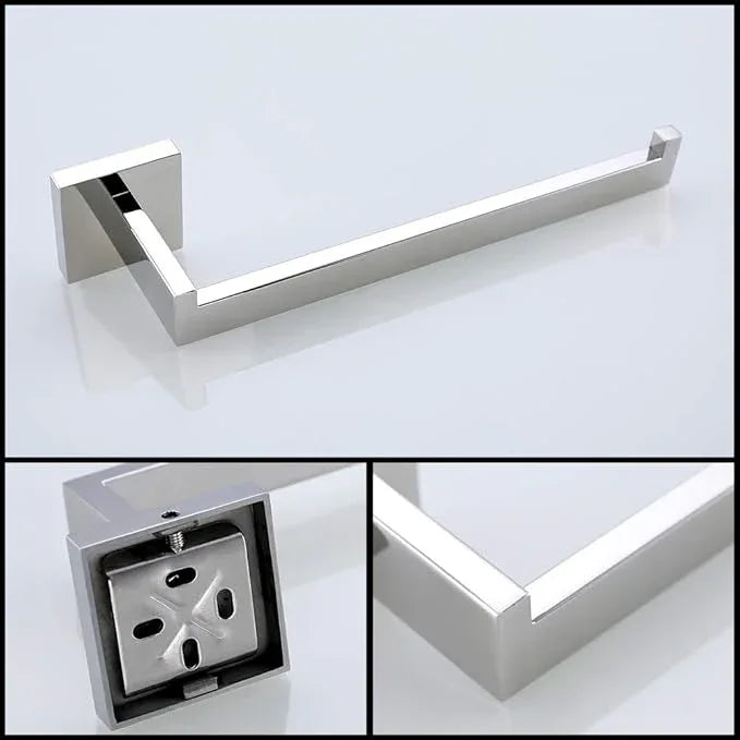 TURS 4 Pieces Bathroom Hardware Accessories Set Polished Towel Bar Set,Wall Mounted,Premium Stainless Steel.Q7CHP4-40CM - ModernBath
