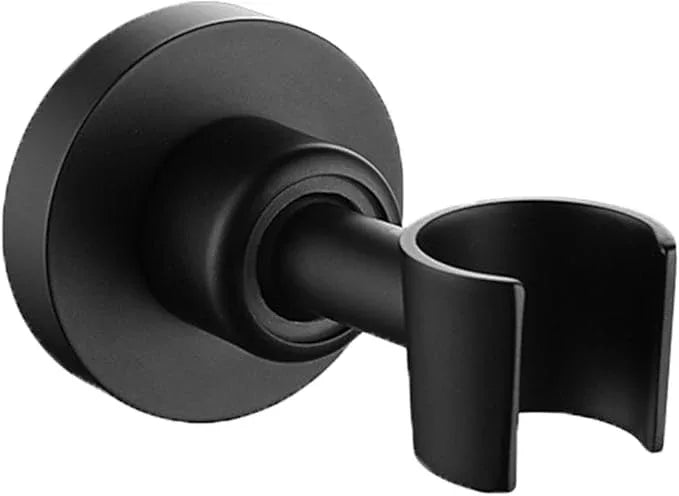 Shower Head Holder All Metal Handheld Shower Wand Bracket Adjustable Handheld Shower Head Holder Wall Mount Shower Wand Bracket Matte Black Finished - ModernBath