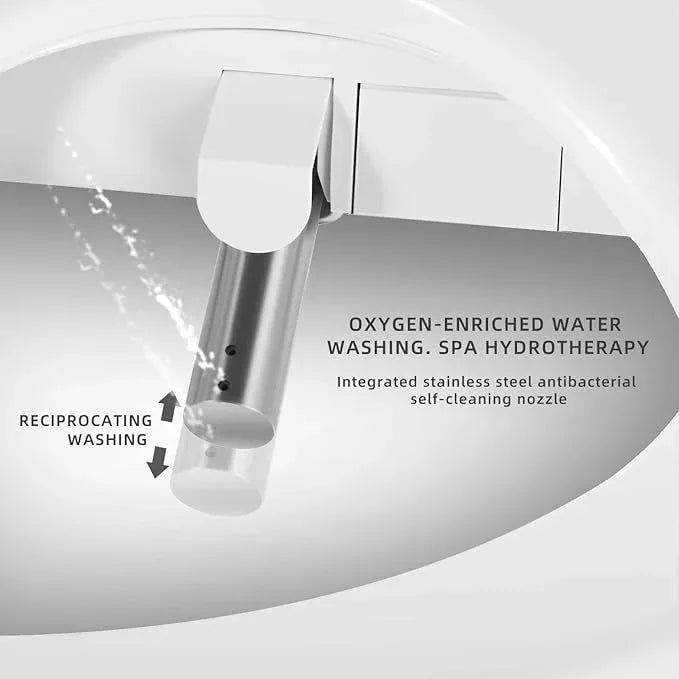 Bejoan X7 Bidet Toilet Seat, Elongated Bidet Attachment for Toilet Warm Water with Soft Close, Electric Heated Bidet Seat with Water Filtration - ModernBath