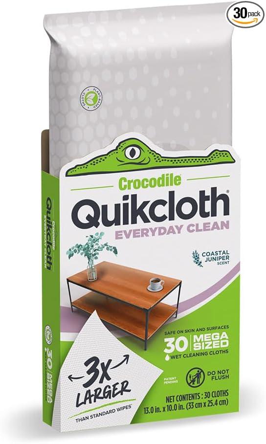 Quikcloth® Everyday Clean – Plant-Based, Gentle, Plastic-Free Cleaning Wipes for Home & Kitchen - Safe on Hands and Surfaces - ModernBath