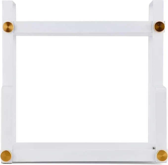FFK 2 Tier Bathroom Countertop Organizer,Cosmetic Organizer,Storage Shelf for Bathroom,Ideal for Cabinet, Countertop, Pantry, and Desktop, for Bathroom, Kitchen, Office(White) - ModernBath