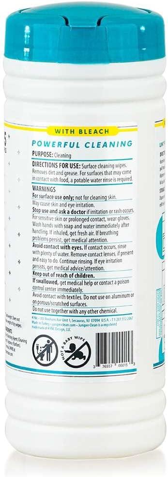 Juniper CLEAN 12 Pack Surface Cleaning Wipes with Bleach, All-Purpose Cleaner for Bathroom, Kitchen, Office, 420 Count Canister, 7.5" x 7" Sheet, Fresh Scent, Lint Free & Durable - ModernBath