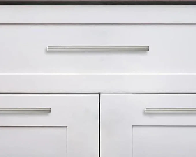 khtumeware 6 Inch Hole Center 6 Pack,Brushed Nickel Cabinet Pulls Heavy Duty Solid Satin Nickel Kitchen Drawer Handle Antique Cabinet Hardware for Bathroom, Drawer, Cabinet - ModernBath