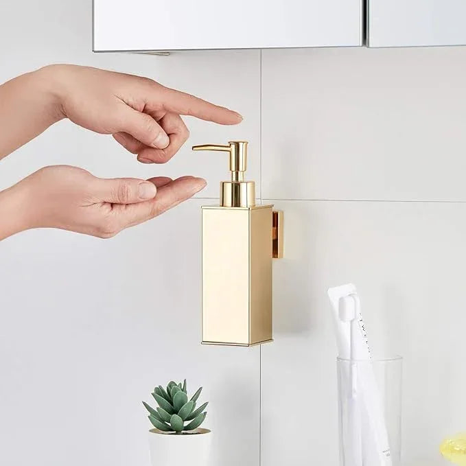 BGL Soap Dispenser Stainless Steel 304 Wall Mount Gold Liquid and Soap Dispenser for Kitchen and Bathroom - ModernBath