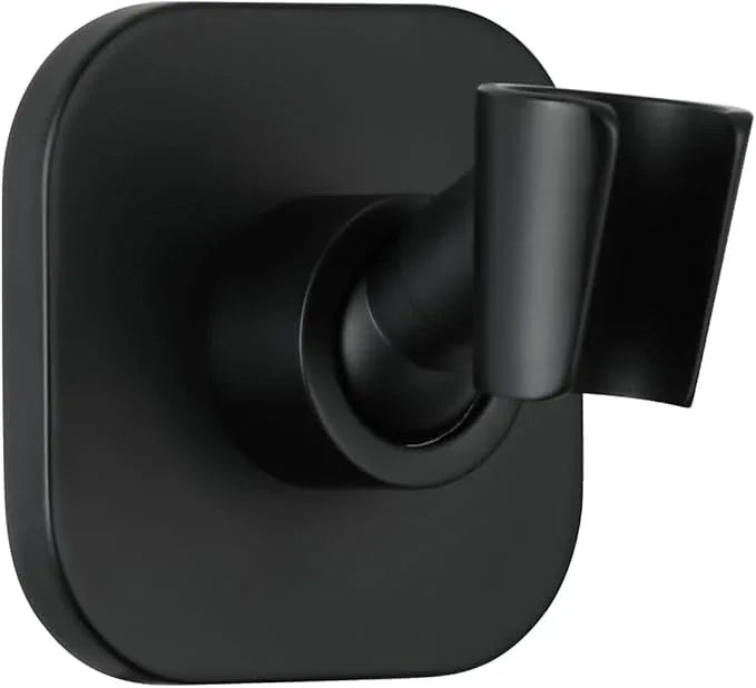 G-Promise All Metal Handheld Shower Head Holder, Adjustable Wall Mount Shower Wand Bracket, Strong Adhesive Disc Mount or Drill Installation (Matte Black) - ModernBath