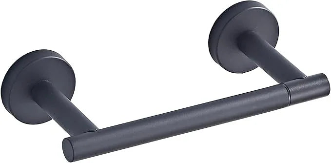 Matte Black Toilet Paper Holder Wall Mount, Bathroom Toilet Paper Holder for SUS 304 Stainless Steel, Double Post Pivoting Toilet Paper Roll Holder for Bathroom RV Paper Towels for TP - ModernBath