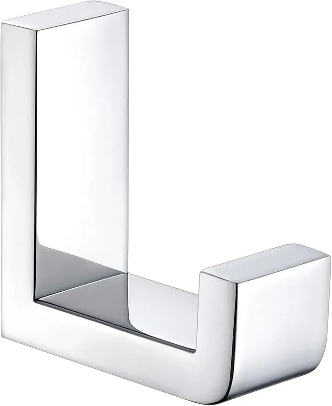 Angle Simple Towel Robe Hook Polished Chrome, 304 Stainless Steel Bathroom Hook for Wall - ModernBath