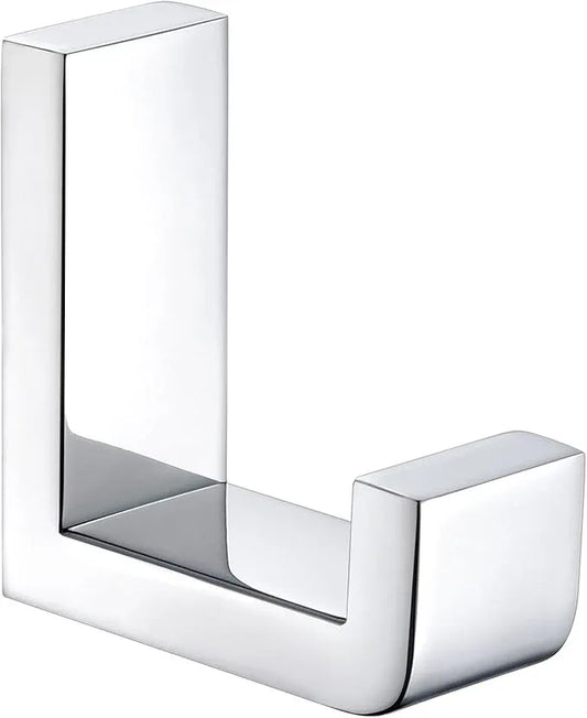 Angle Simple Towel Robe Hook Polished Chrome, 304 Stainless Steel Bathroom Hook for Wall - ModernBath