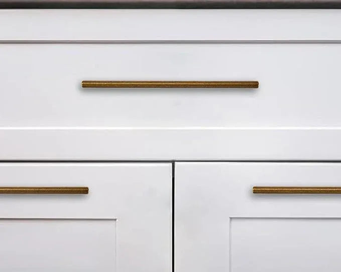 khtumeware 12 Inch Hole Center 6 Pack,Vintage Solid Antique Brass Cabinet Pulls Heavy Duty Kitchen Drawer Handle Antique Cabinet Hardware for Bathroom, Drawer, Cabinet - ModernBath